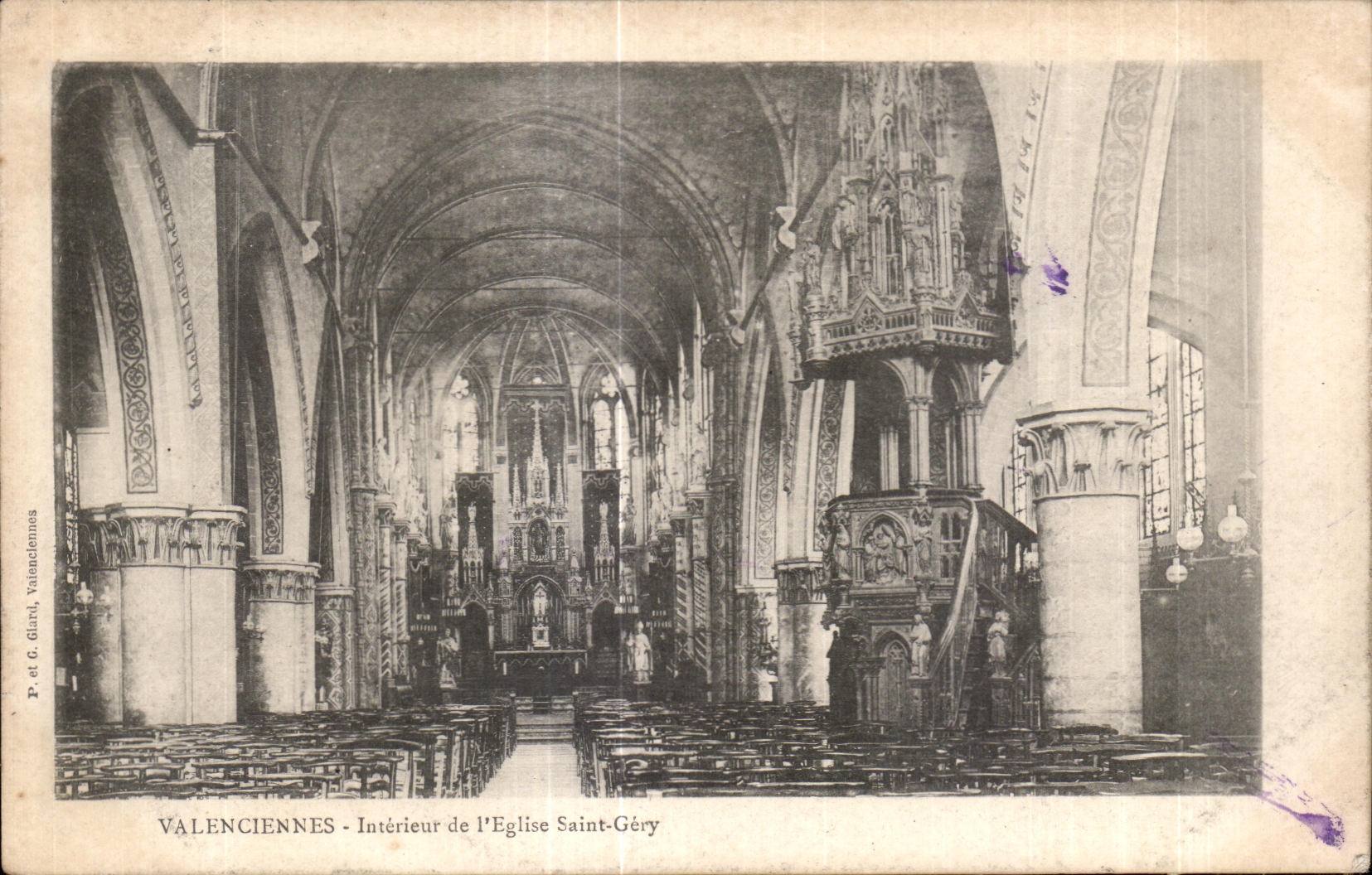 Valenciennes - Intérieur de l'Église Saint-Géry — P. et G. Giani, Valenciennes
