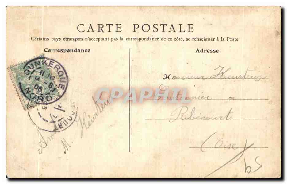 CPA Dunkerque Le Vapeur Francais a Cambodge 7000 Tx en Forme de radoub les preparlifs d assechement  — Back