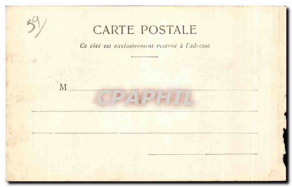 CPA Vue d Avesnes prise avant I octroi de la Porte de Mons en 1865 — Rückseite