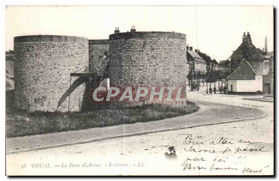 CPA Douai La Porte d Arras Exterieur