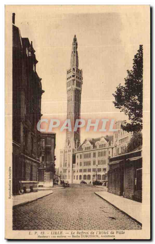 CPA Lille Le Beffroi de I Hotel de Ville