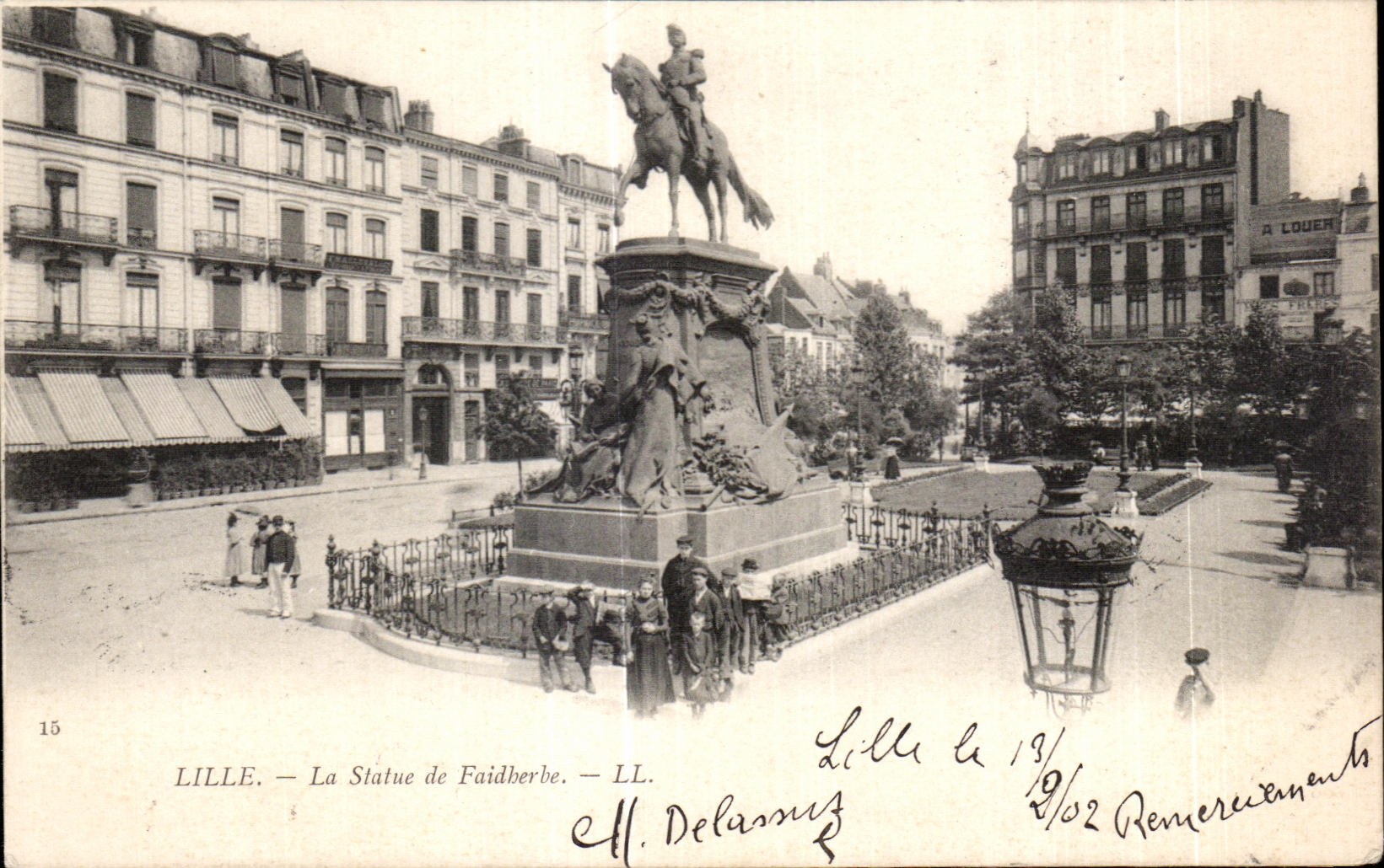 CPA Lille La Statue de Faidberbe 