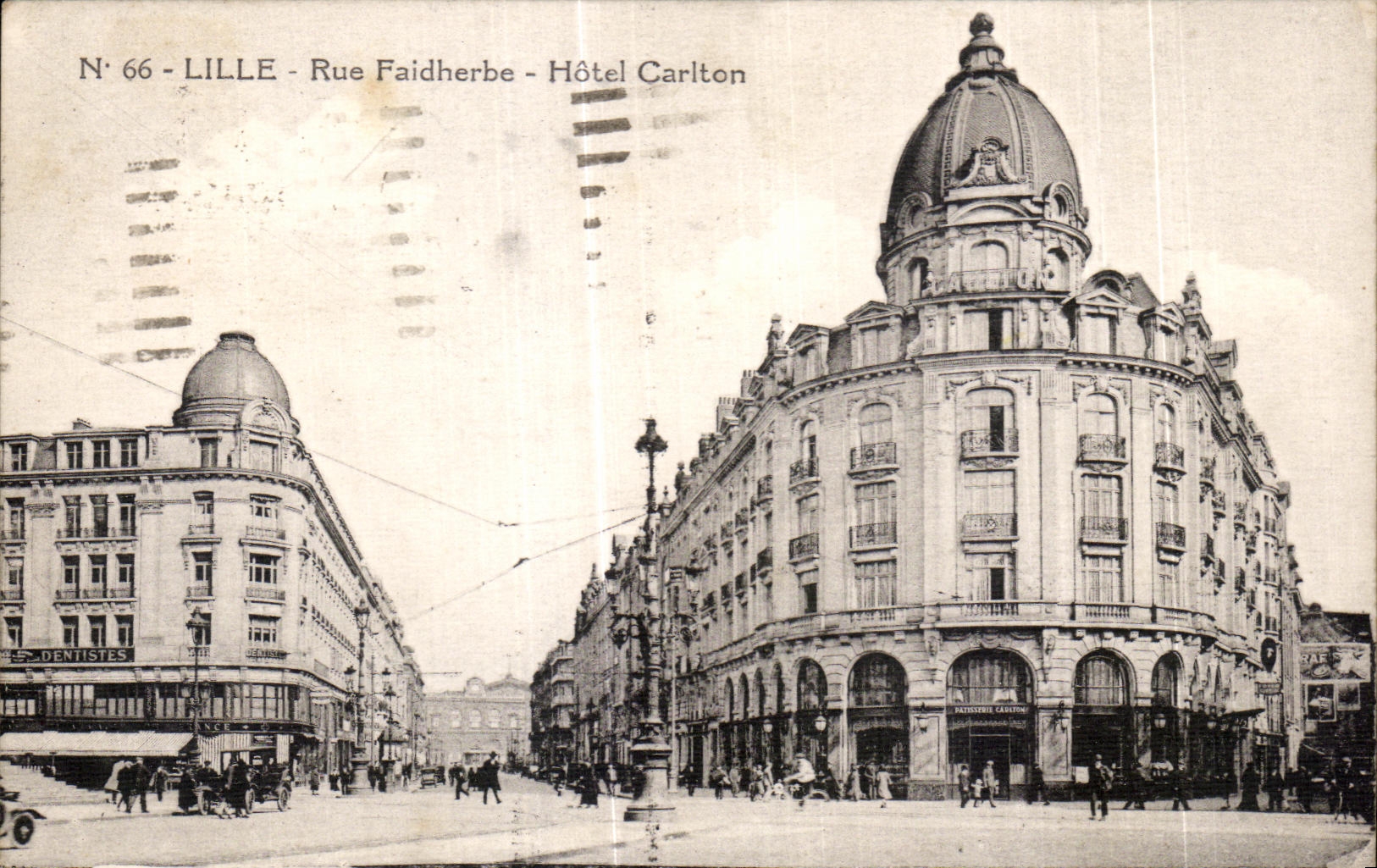 CPA Lille Rue Faidherbe Hotel Carlton