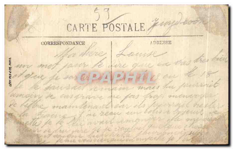 CPA Dunkerque L Entree du Port Bateaux — Rückseite
