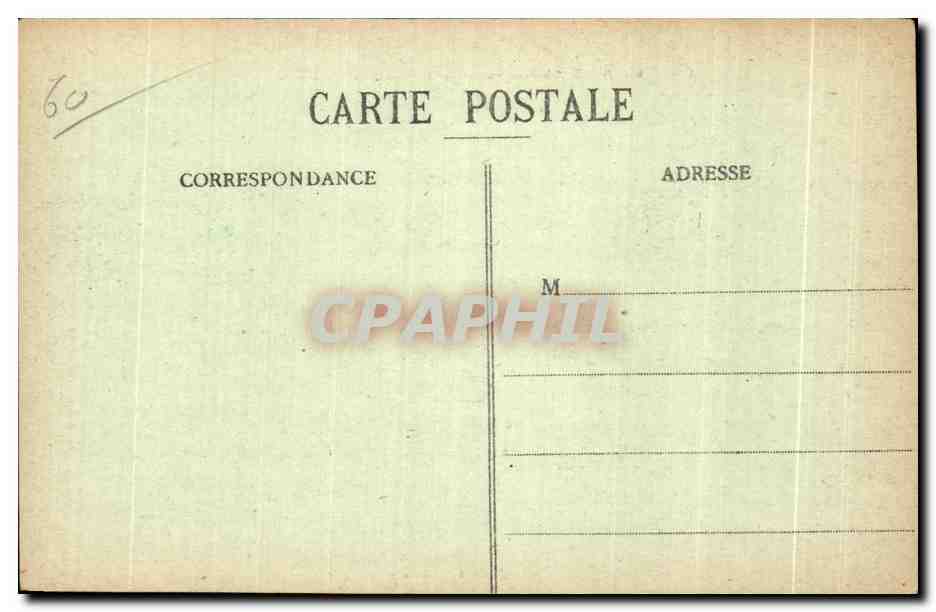 CPA Compiegne Bombardement de 1918 Place Saint Clement Militaria — Back