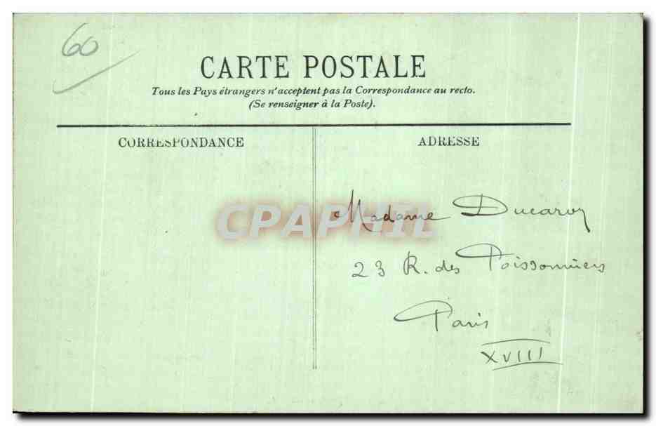 CPA Compiegne Vue prise de l Hotel de Flandre — Rückseite