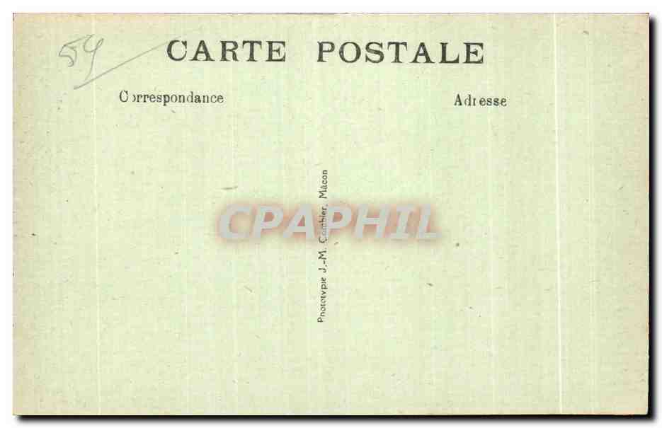 CPA Le Cateau Nord apres la Guerre Ecole de Filles Marche couvert Militaria — Rückseite