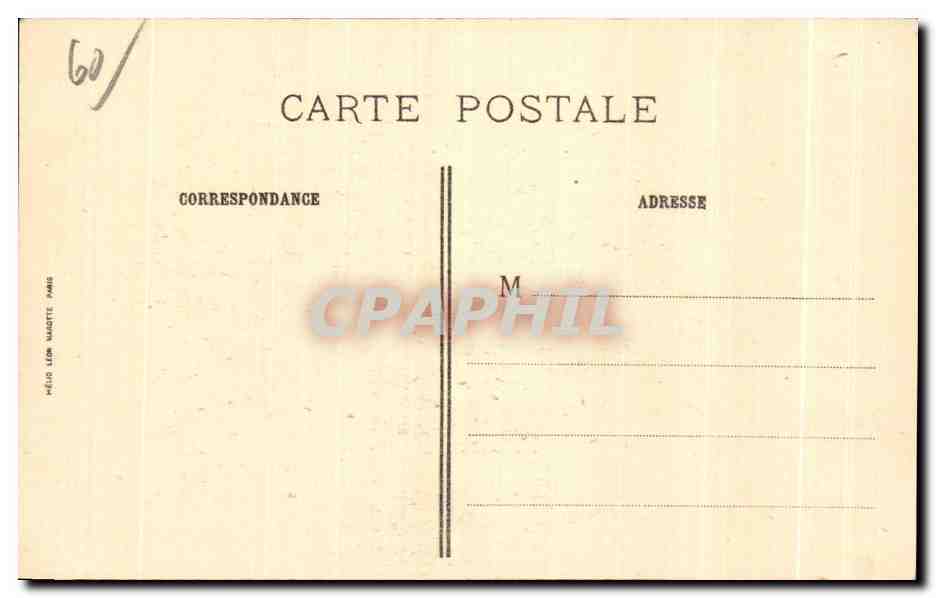 Abbaye de Chaalis — La façade — J.-E. Bulloz, Editeur — Reverso