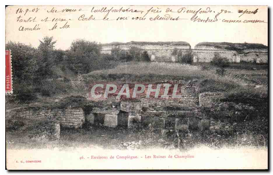 Les Ruines de Champliou — Environs de Compiègne — E. O., Compiègne, n°46