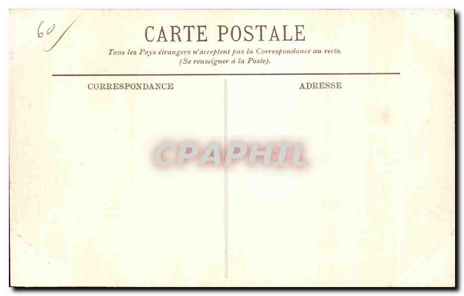 CPA Environs de Compiegne Poste Forestier de Sainte Perine — Rückseite
