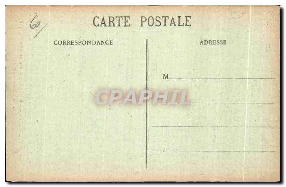 CPA Bitry Arbre vide l interieur a servi de poste d optique pour l artillerie Francaise Militaria — Rückseite