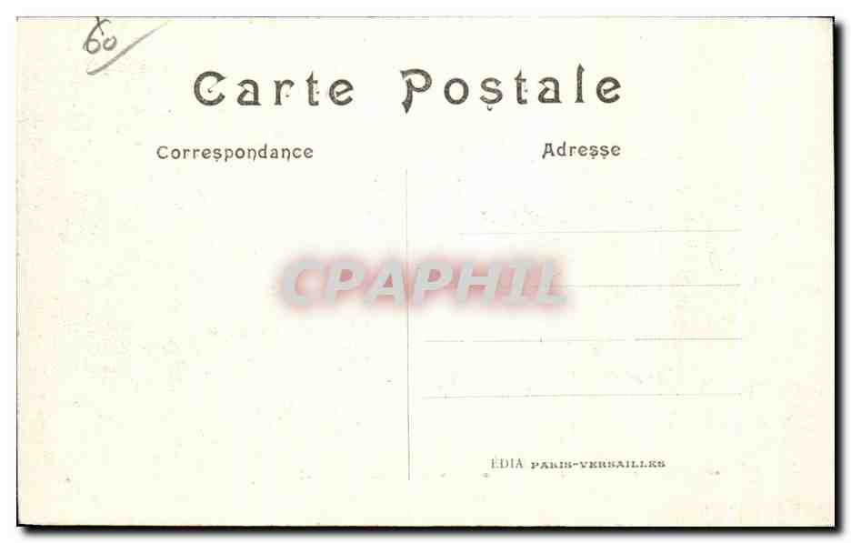 CPA House Burnt by the Germans Senlis Militaria — Rückseite