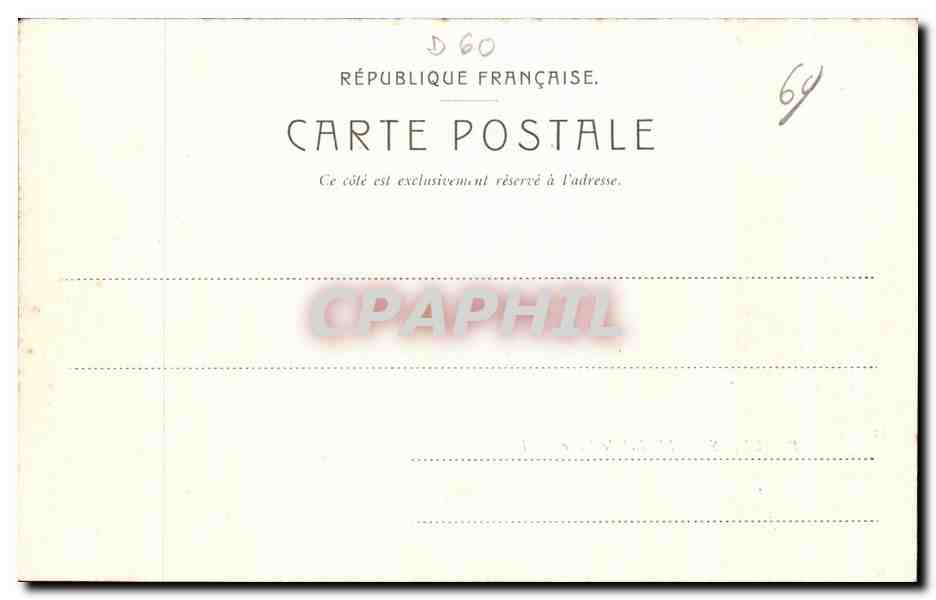 CPA Beauvais L Hotel De Ville — Verso
