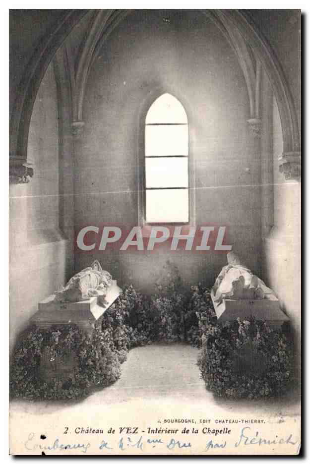 CPA Chateau de VEZ Interieur de la Chapelle