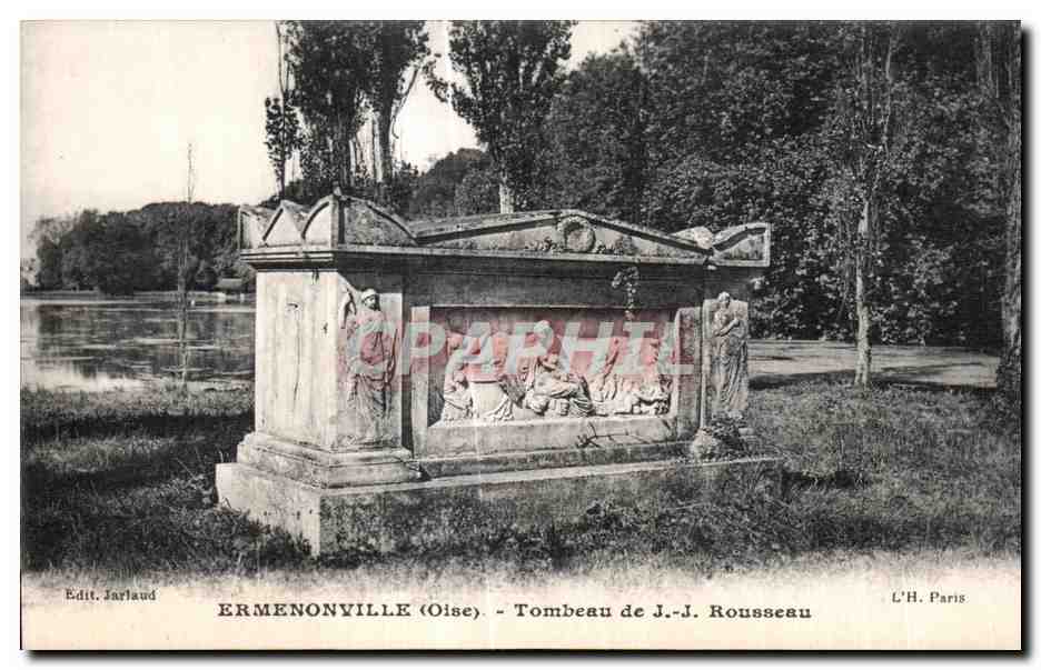 Ermenonville (Oise) — Tombeau de J.-J. Rousseau — Edit. Jarlaud