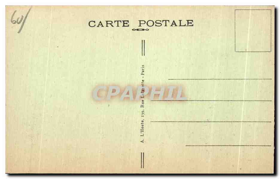Ermenonville (Oise) — Tombeau de J.-J. Rousseau — Edit. Jarlaud — Rückseite