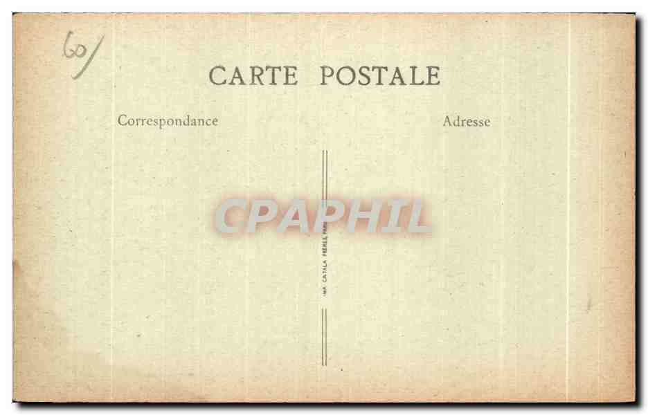 Castillo de Vez — Entorno de Crépy-en-Valois — Editor A. Crépy-en-Valois, n°60 — Reverso