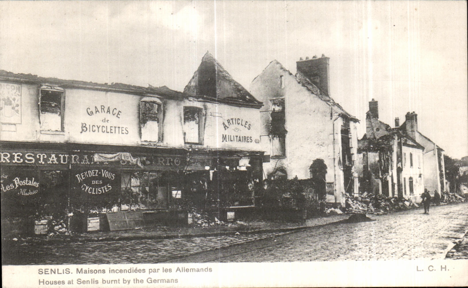 Senlis — Dégâts causés par les Allemands — L.C.H.