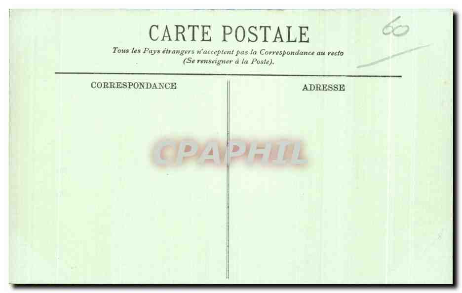 CPA Pierrefonds Vue generalecrote Sud Ouest du Chateau — Rückseite