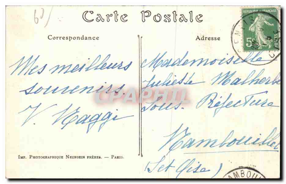 CPA Senlis apres le passage des Allemands Entree de la Ville apres l incendie Militaria — Reverso