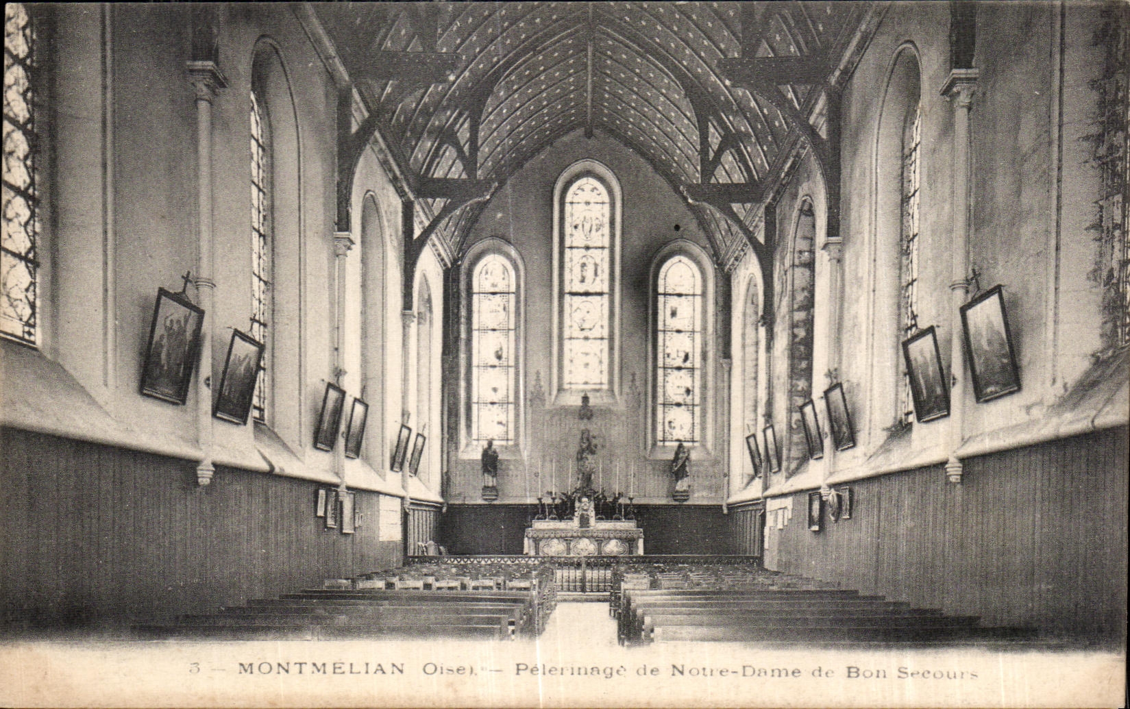 Montmelian Oise — Pèlerinage de Notre-Dame de Bon Secours — Imp. Photo. D. A. Longues, Paris