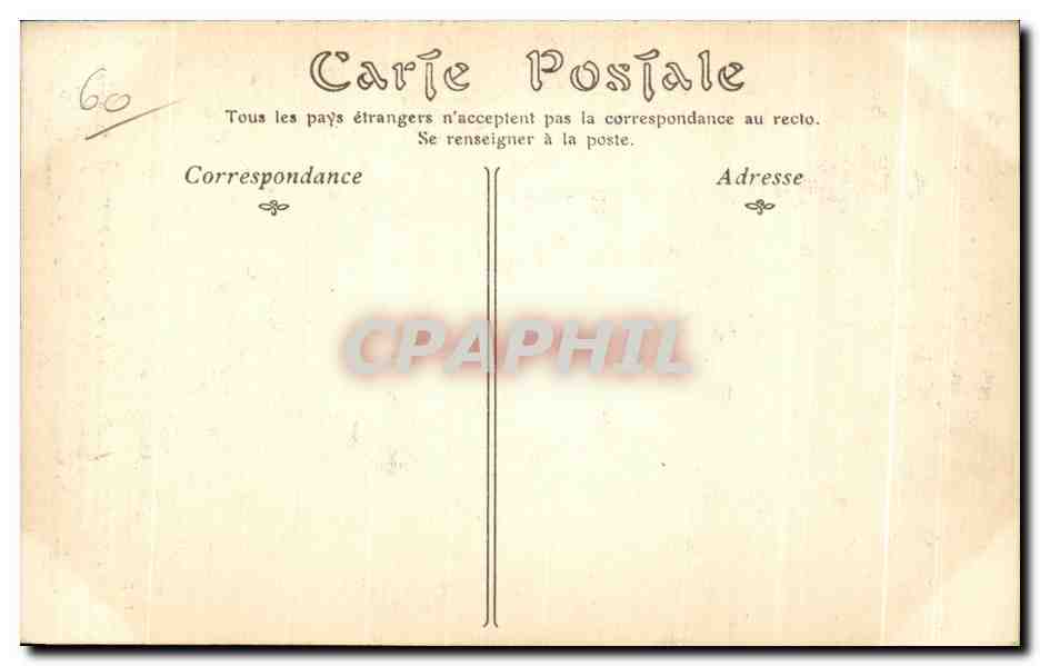 CPA Compiegne Hotel de ville Reception a la gare de l empereur de Russie Nicolas II Russie Russia  — Rückseite