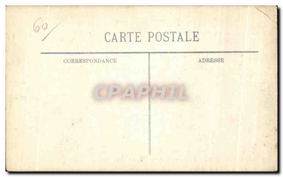 CPA Guerre Compiegne le Pont the destructed bridge Militaria — Verso
