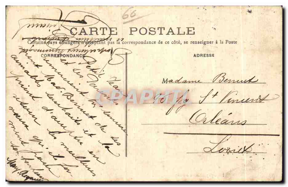 Sainte-Maxence — Chasse à courre - Hallali sur pieds — Imp. pap. Motien à Pont — Rückseite