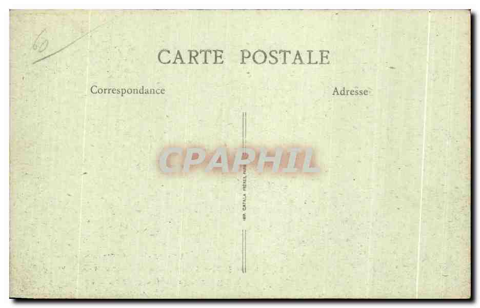 Route de Paris à Calais entre Grandvilliers et Poix — Vue panoramique de la côte de Plauchon — Sinet, imp. Grandvilliers — Rückseite