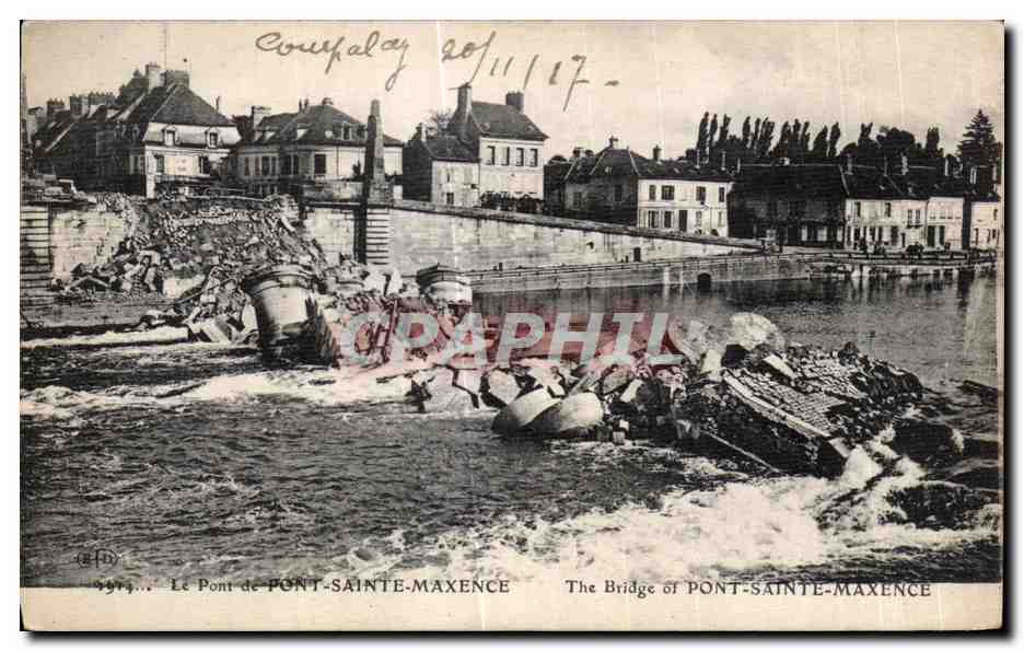 Puente de Pont-Sainte-Maxence — Destrucción — Editor : (16) n° 1974