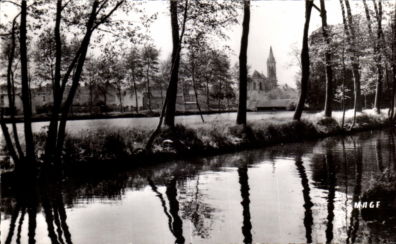 CPA Coye La Foret (Oise) Etang des Chardonnerets