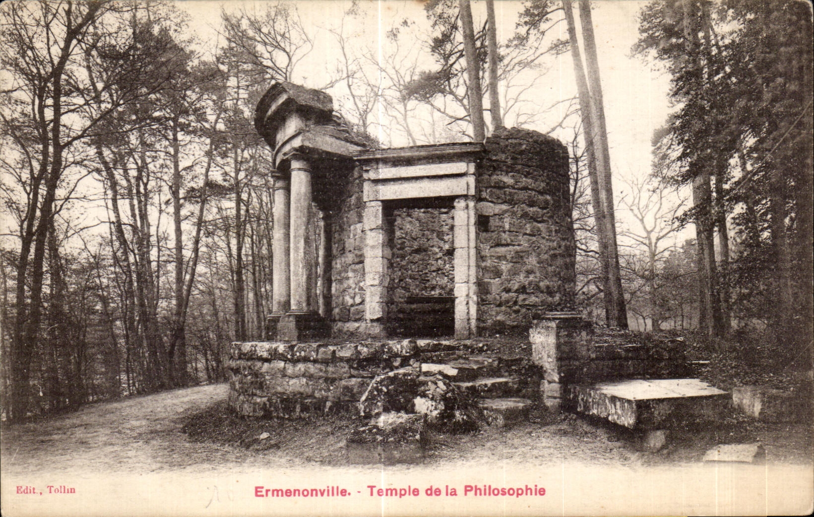 CPA Ermenonville Temple de la Philosophie