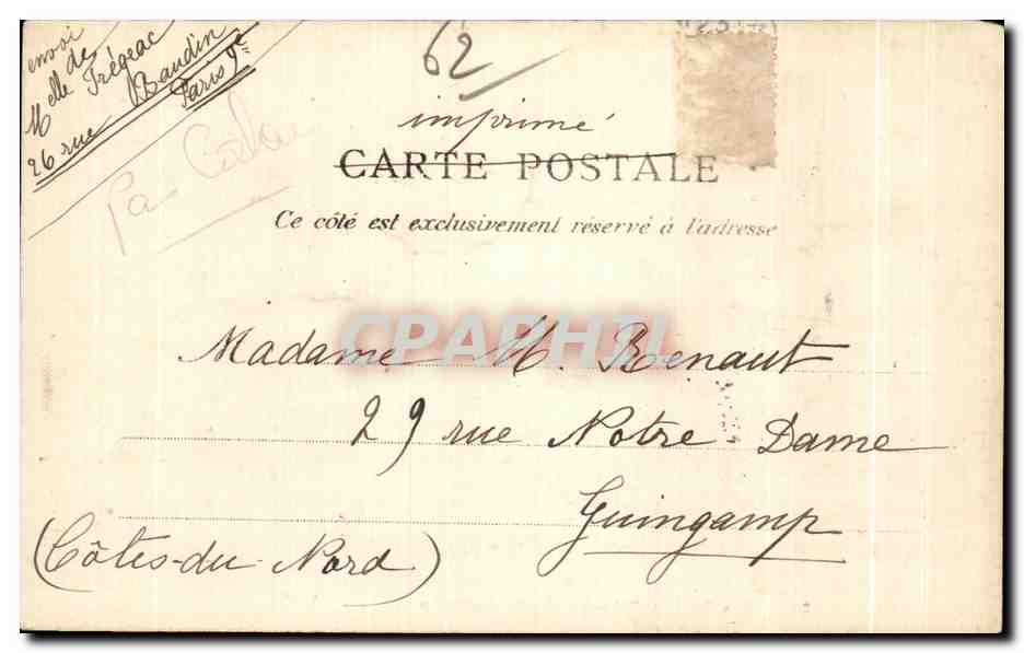 CPA Berck Plage Le Soiell se couche Bateau  — Rückseite