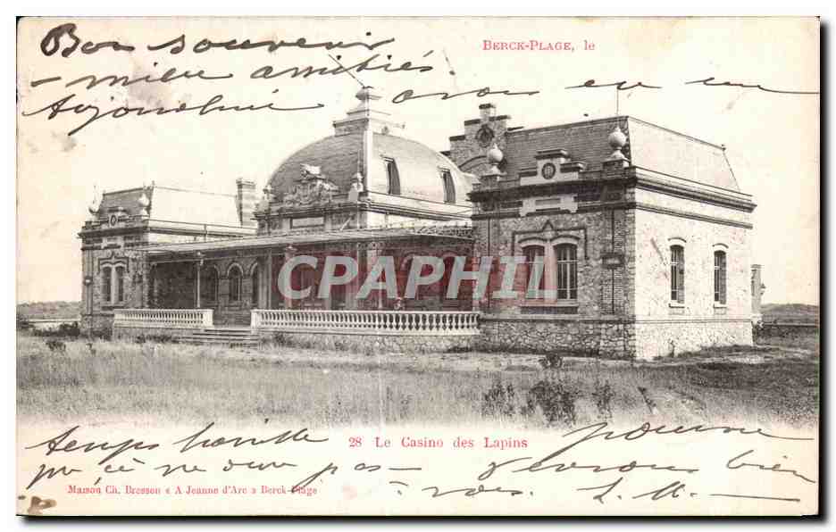 CPA Berck Plage le Le Casino des Lapins