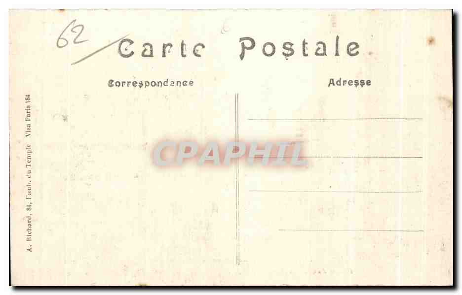 CPA La Grande Guerre Ruines du Moulin Topart pres de Carency Militaria  — Rückseite