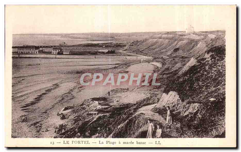 Le Fortel — La plage à marée basse — IL