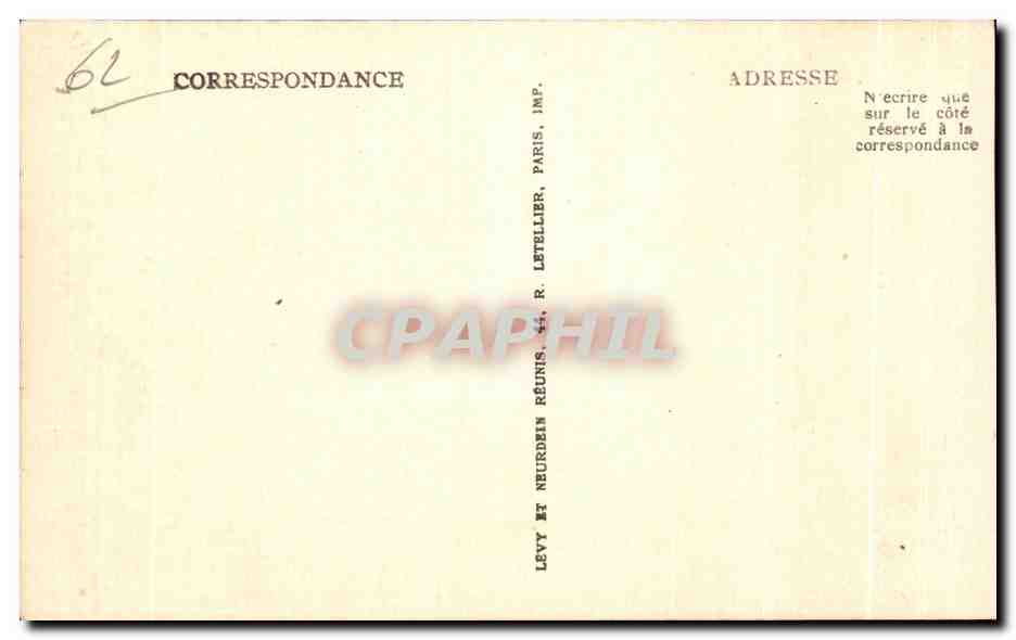 Le Fortel — La plage à marée basse — IL — Verso