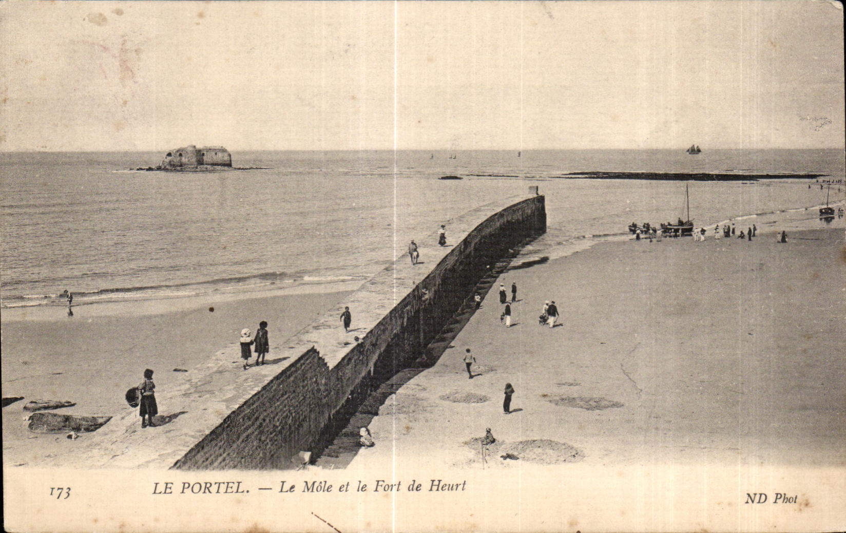 Le Portel — Le Môle et le Fort de Heurt — ND Phot, n° 1773