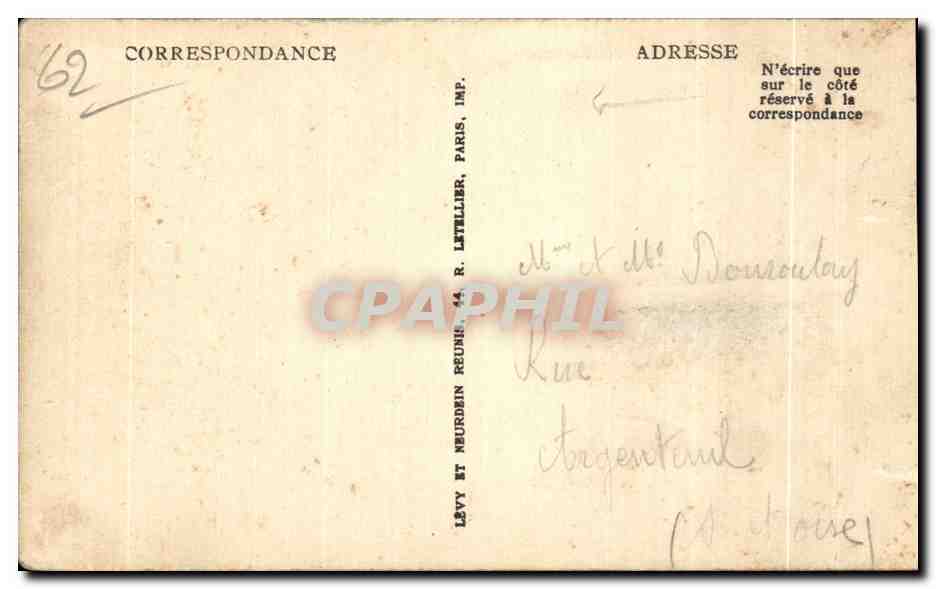 Boulogne-sur-Mer — Matelote en Carmagnole — L.L. n°284 — Verso