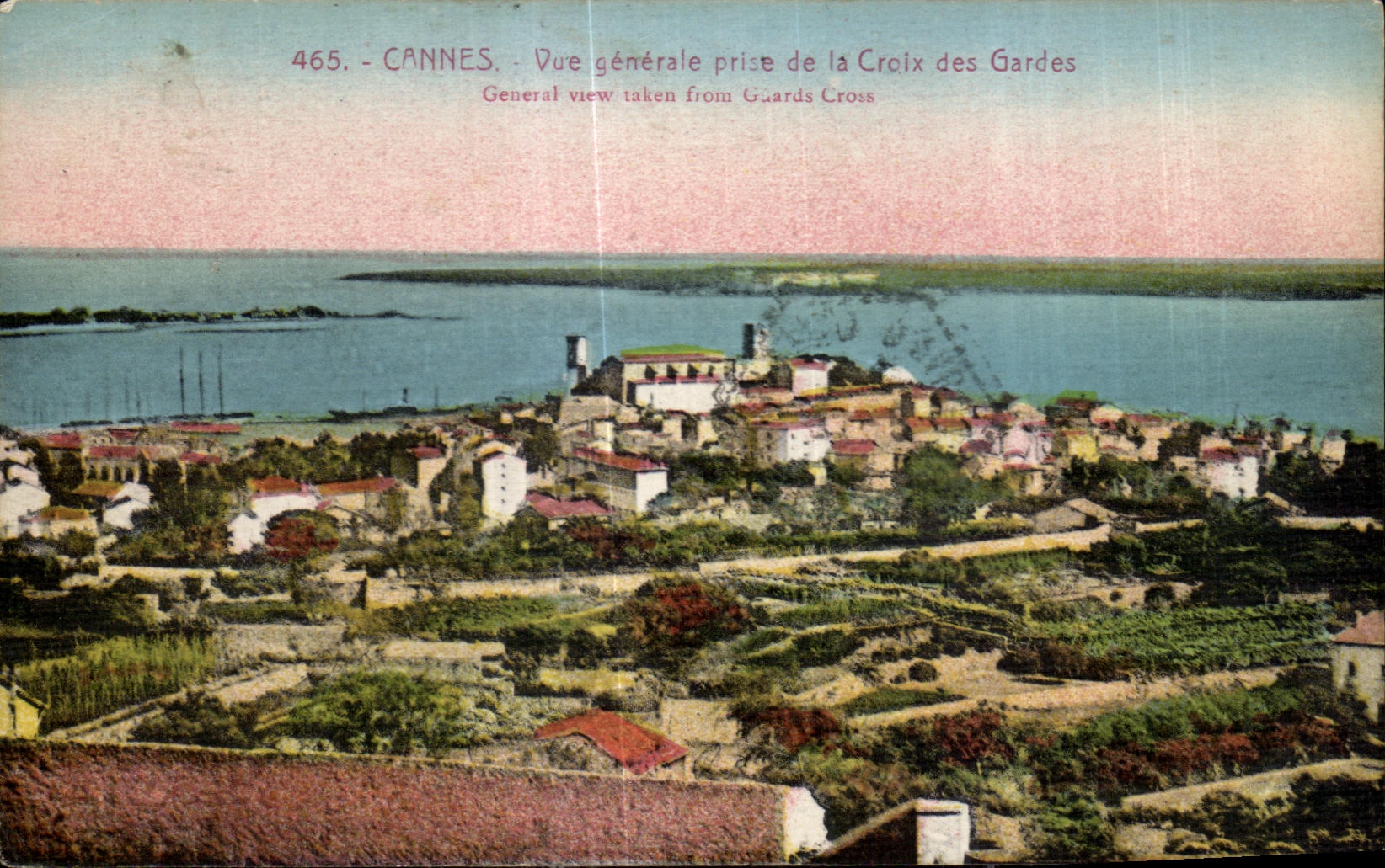 CPA Cannes Vue generale prise de la Croix des Gardes Generale view taken from