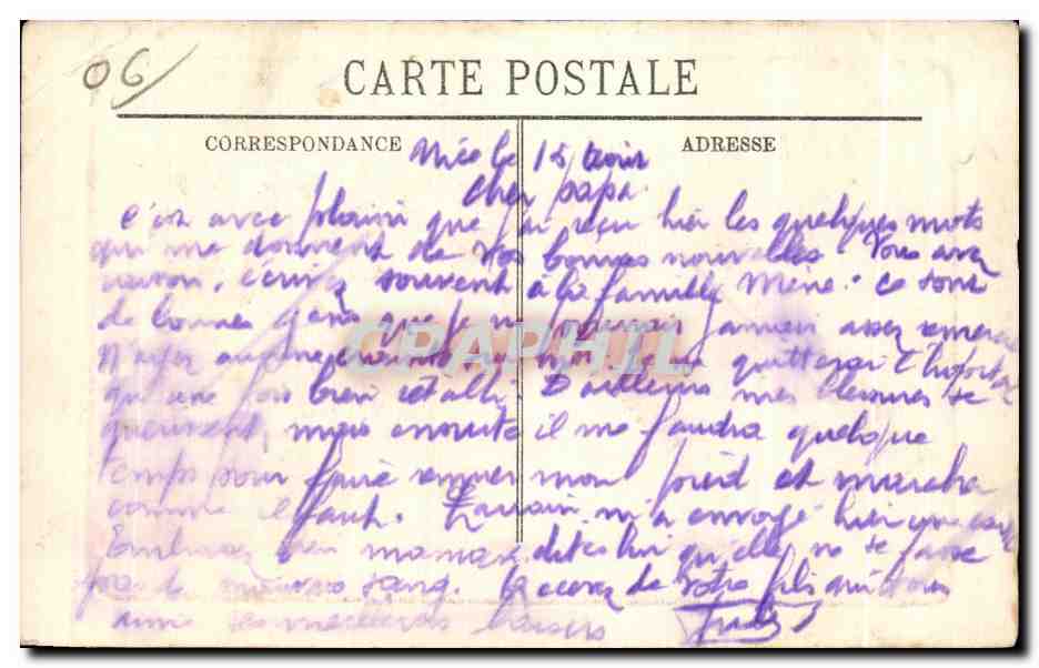 CPA Cannes La jetee Albert Edouard Bateau  — Rückseite