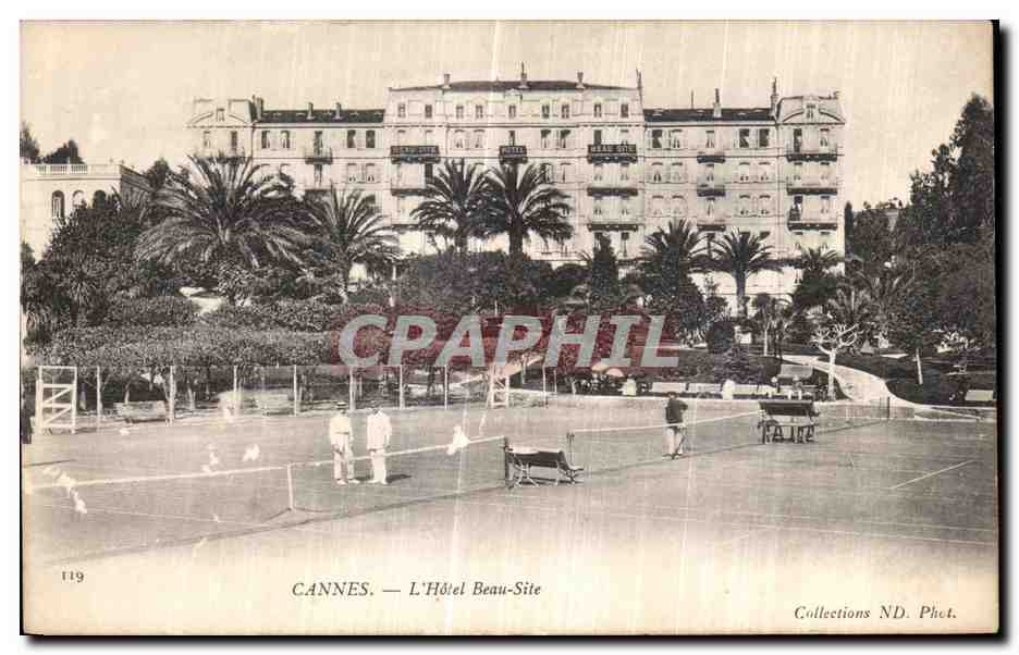 CPA Cannes L Hotel Beau Site Tennis