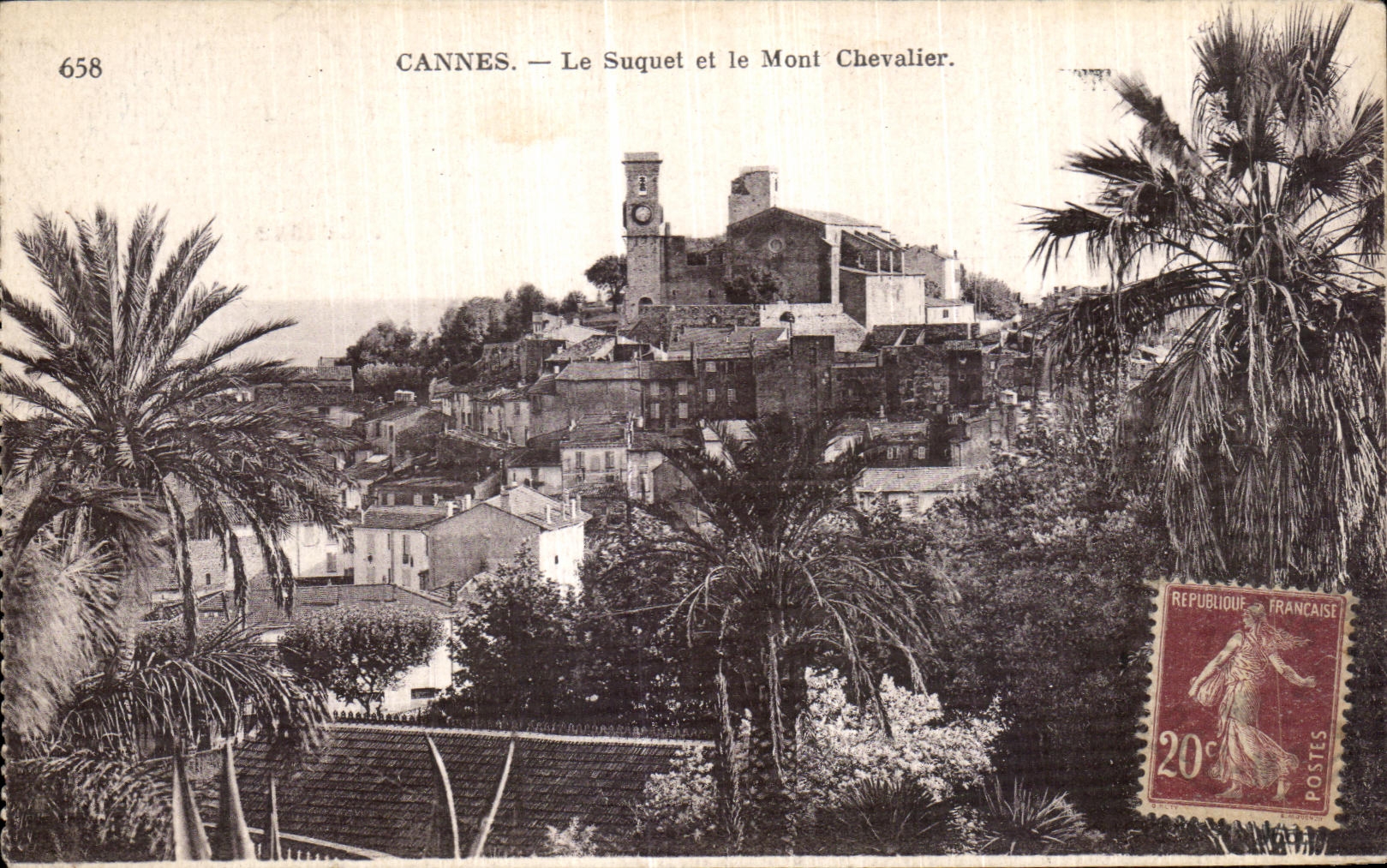 CPA Cannes Le Suquet et le Mont Chevalier