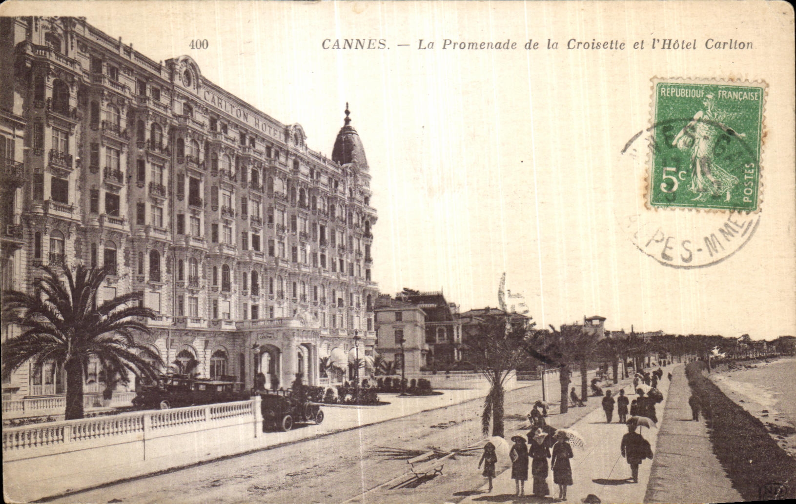 CPA Cannes Le Promenade de la Croisette et L Hotel Carlton