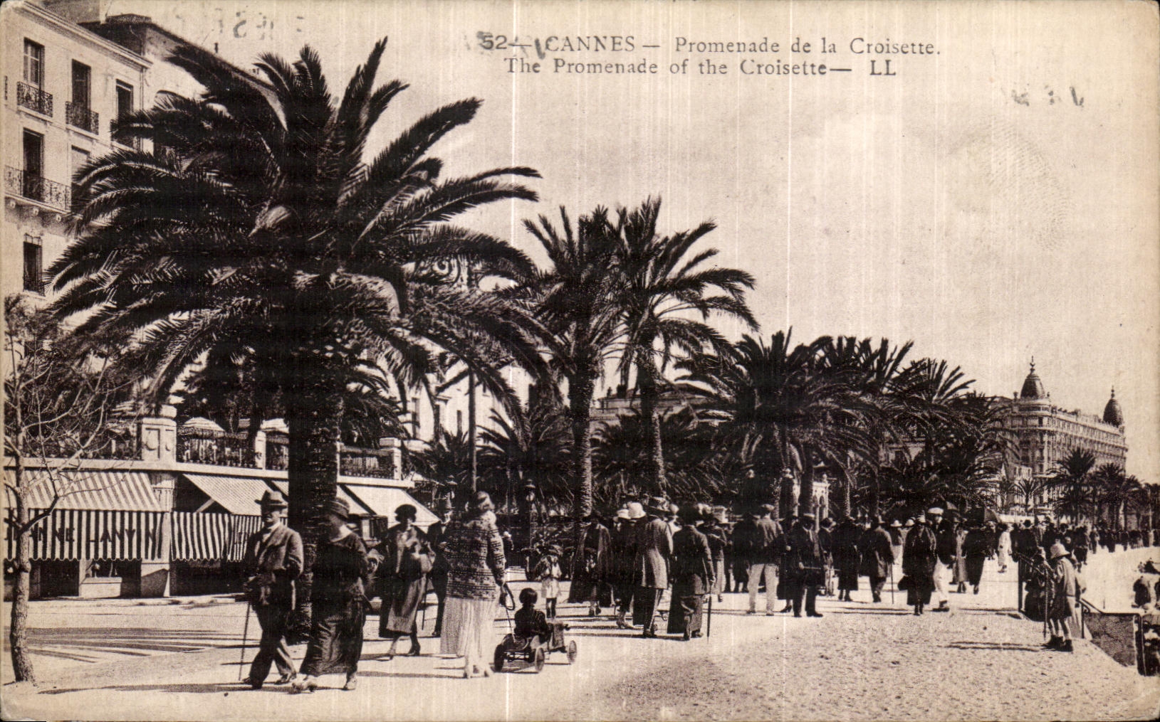 CPA Cannes Promenade de la Croisctte the Promenade of the Crisette