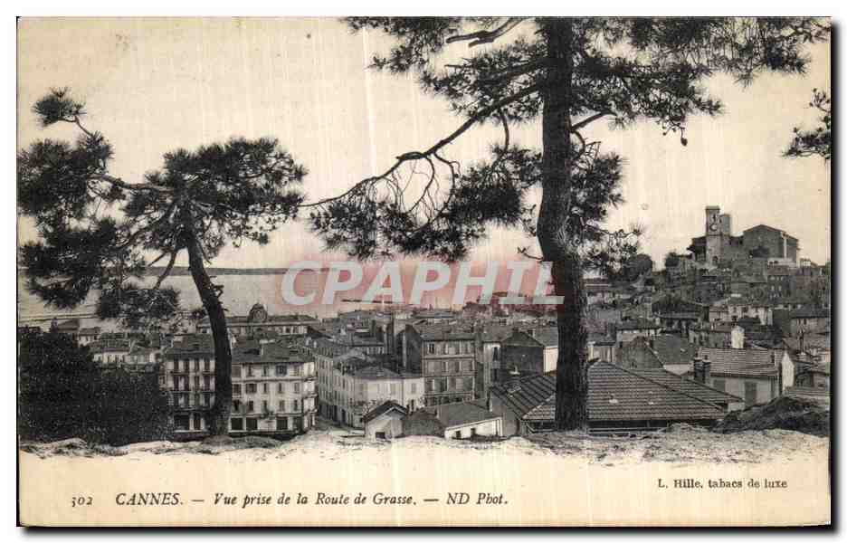 CPA Cannes Vue prise de la Route de Grasse