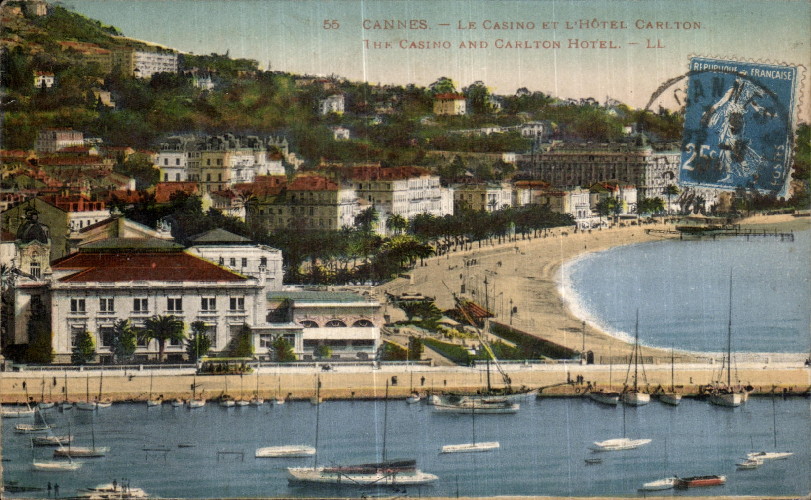CPA Cannes Le Casine et l Hotel Carlton