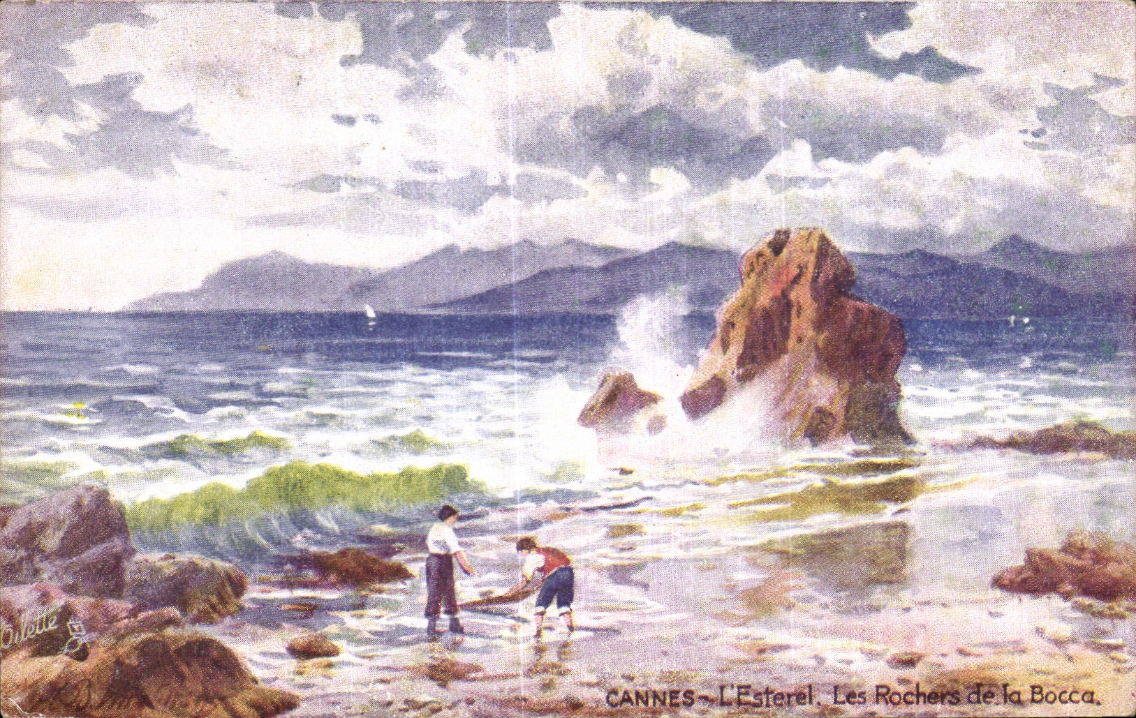CPA Cannes L Esterel Les Rochers de La Bocca