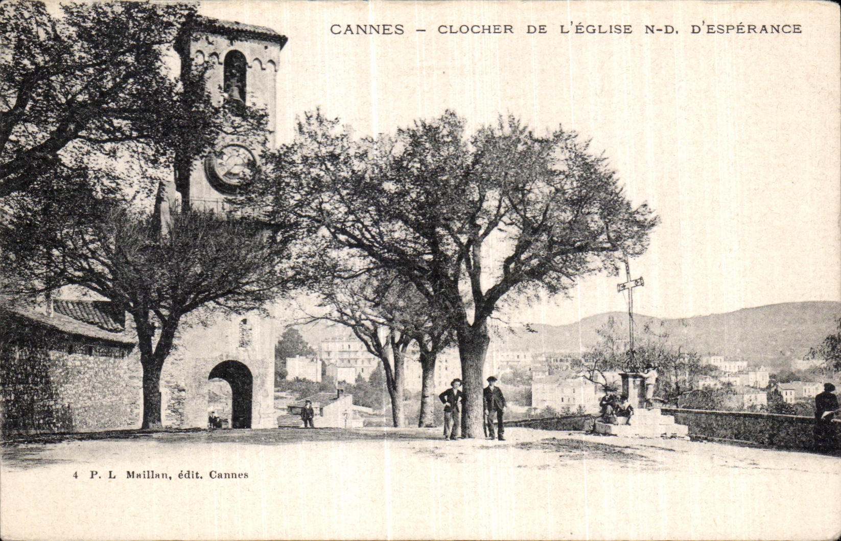 CPA Cannes Clocher De L Eglise D Esperance