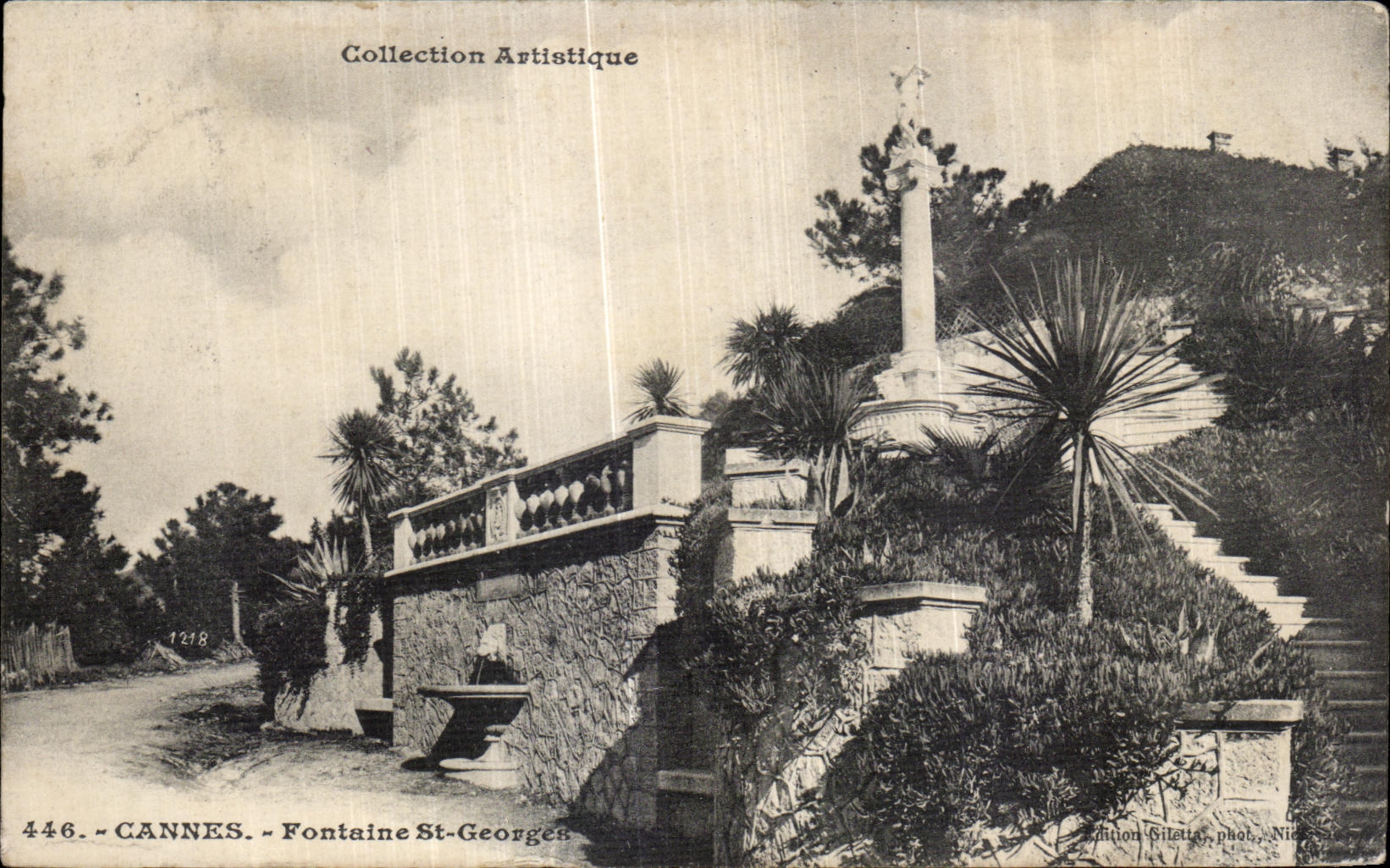 CPA Cannes Fontaine St Georges 